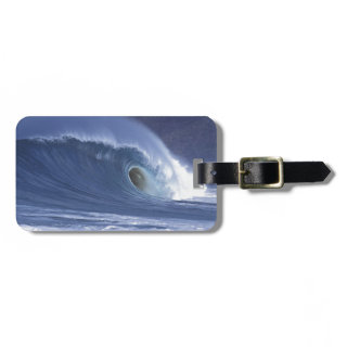 Large blue surf wave Sumba Tag For Bags