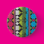 Large Bright and Floral Pinback Button