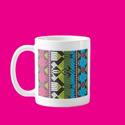 Large Bright and Floral Coffee Mug Zazzle_mug