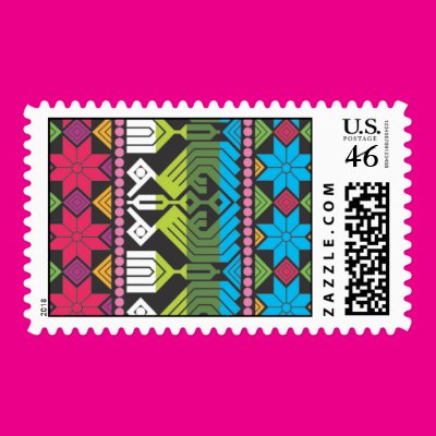 Large Bright and Floral Postage Zazzle_stamp Large Bright and Floral Postage Zazzle_stamp