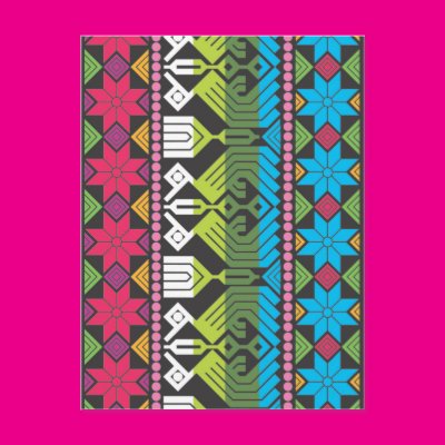 Large Bright and Floral Post Card Zazzle_postcard