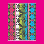 Large Bright and Floral Post Card