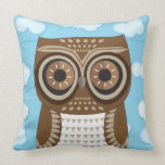 Large Brown Owl Cloud Pillow