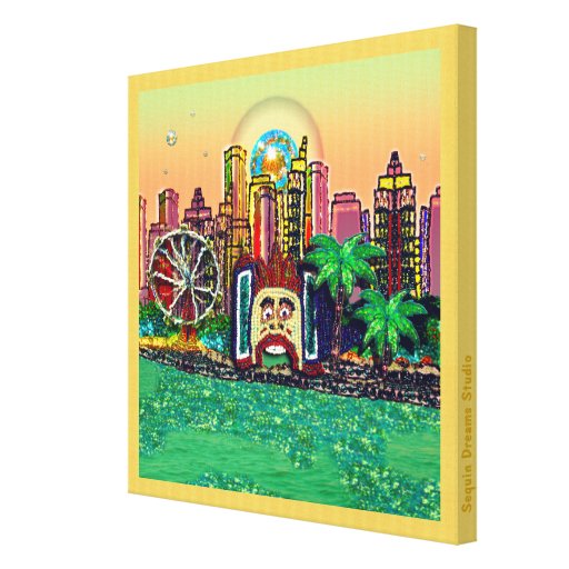 Large Canvas | Luna Park Sunset Stretched Canvas Prints