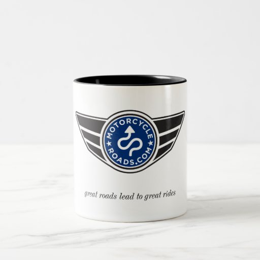 Large ceramic mug with blue MCR logo