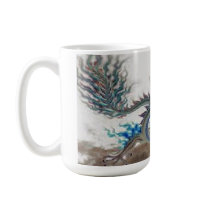 Large Chinese Earth Dragon Coffee Mug by MistaSCARY Large Chinese Earth Dragon Coffee Mug