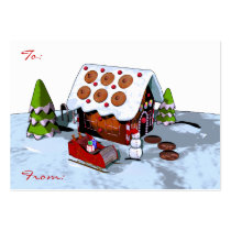 Large Christmas Gift Tag business cards by kithseer Large Christmas Gift Tag business cards
