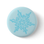 Large Christmas Snowflake Button