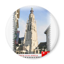Large church, Breda, the Netherlands Magnets
