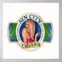 Large Cigar Art Poster posters