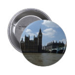 Large Clock Of Oxford University Of London In Lond Pinback Button
