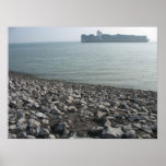Large Containership on the Seas Photo Poster Print