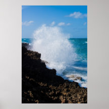 Large Crashing Wave Poster