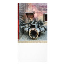 Large Fire Hose Nozzle Custom Photo Card
