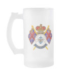 Large Frosted Glass Coffee Mugs
