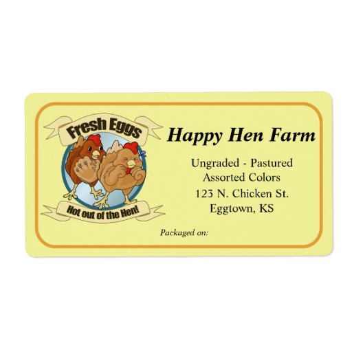 Egg Carton Labels Template