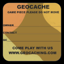 Large geocache lable stickers