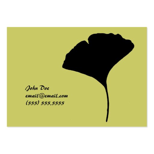Large Ginko Leaf Calling Card Business Cards