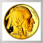 Large Gold Coin Poster