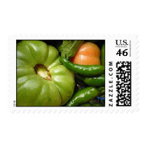 Large Green Tomato Postage Stamp
