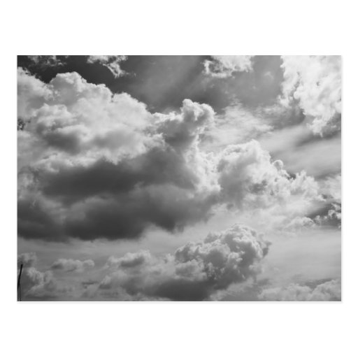 Large Grey Cloud Sky Postcard Zazzle