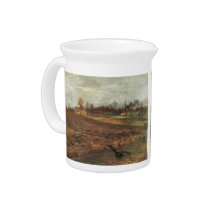 Large landscape Ravens by Lovis Corinth Pitcher