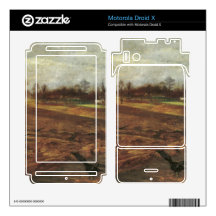 Large landscape Ravens by Lovis Corinth Motorola Droid X Skins