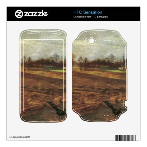 Large landscape Ravens by Lovis Corinth Decals For HTC Sensation