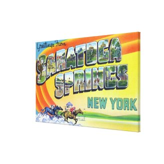 Large Letter Scenes - Greetings From 2 Canvas Print