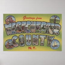 Large Letter Scenes - Westchester County, NY Print
