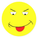Large lust smiley stickers by Cybermac Large lust smiley stickers