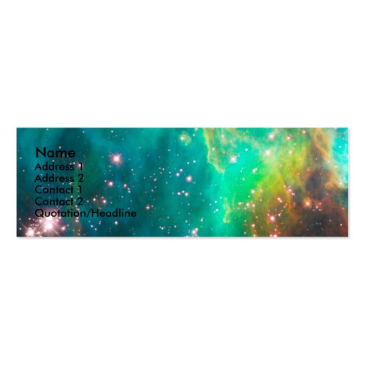 Large Magellanic Cloud Profile Card Business Card (front side)