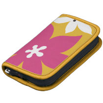 Large modern flower print personalized yellow pink planners