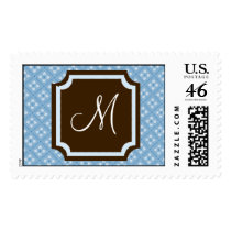 Large Monogram Wedding Postage Stamps
