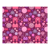 Large Monsters On The Loose Print - Girls posters