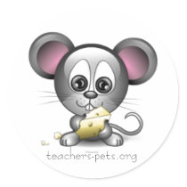 Large Mouse Sticker by teacherspets Large Mouse Sticker