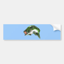 Large mouth Bass Bumper Stickers