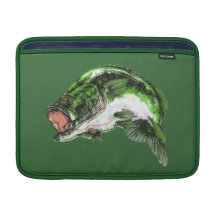 Large mouth Bass Sleeve For MacBook Air