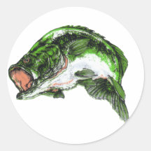 Large mouth Bass Stickers