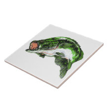 Large mouth Bass Tile