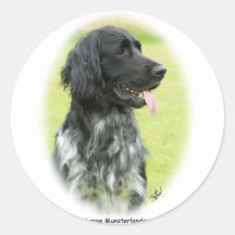 Large Munsterlander 9W020D-065 oval Sticker