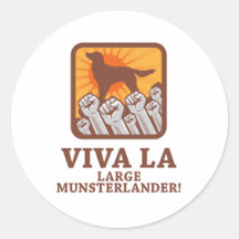Large Munsterlander Round Sticker