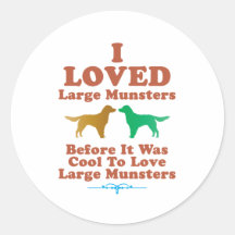 Large Munsterlander Round Sticker
