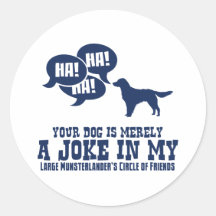 Large Munsterlander Round Sticker