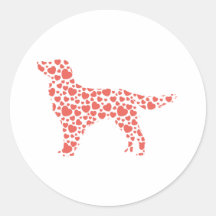 Large Munsterlander Round Sticker