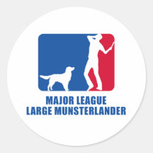 Large Munsterlander Round Sticker