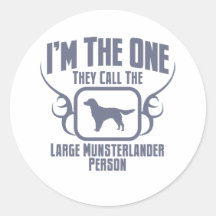 Large Munsterlander Round Stickers