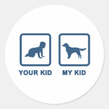 Large Munsterlander Round Stickers