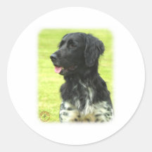 Large Munsterlander Round Stickers