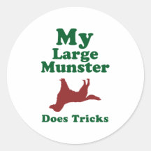 Large Munsterlander Round Stickers
